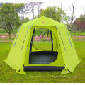 Outdoor Double Layer Big Tent, 3-4 Person Full Auto Camping Tent, Telescopic Aluminum Rod Tents